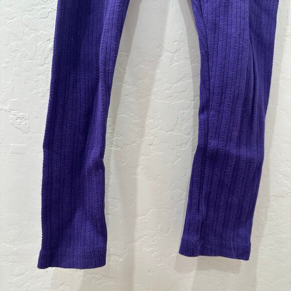 Tea Collection Royal Purple Pointelle Leggings - Picture 3 of 6